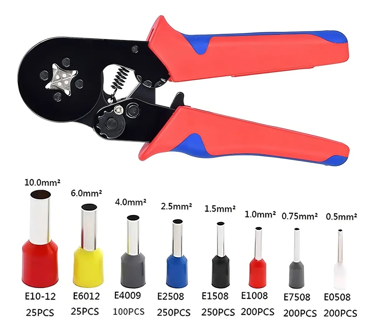ALICATES GENERICOS Set Alicate Crimpador + 1200 Terminales4