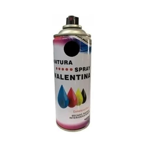 Pintura En Spray Color Negro Opaco Valentina 400ml4