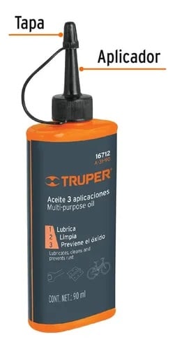 Aceite Multiusos Truper 3 Aplicaciones 90ml3