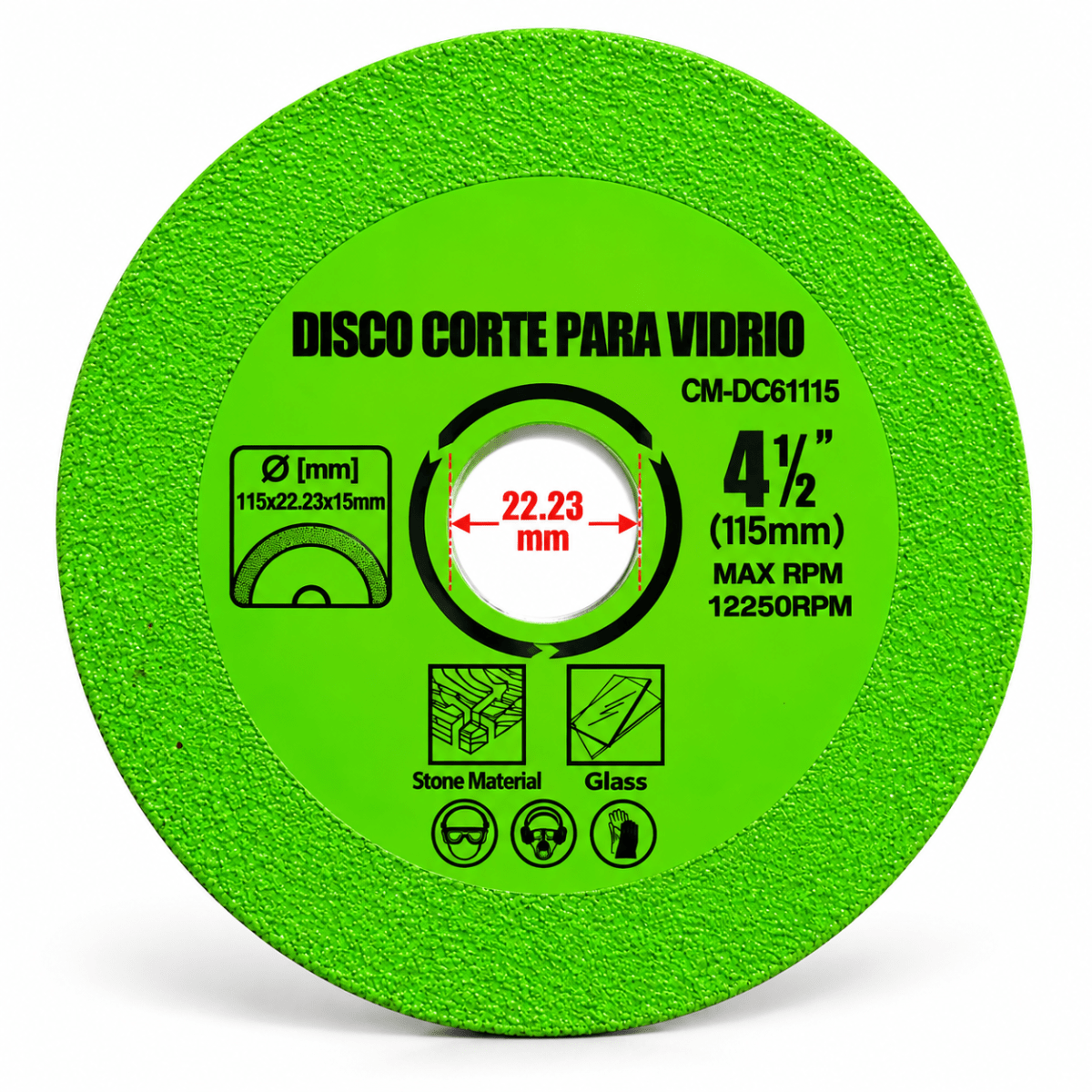 DISCO DE CORTE PARA VIDRIO Y CERAMICA 4 1/2 - 115mm2