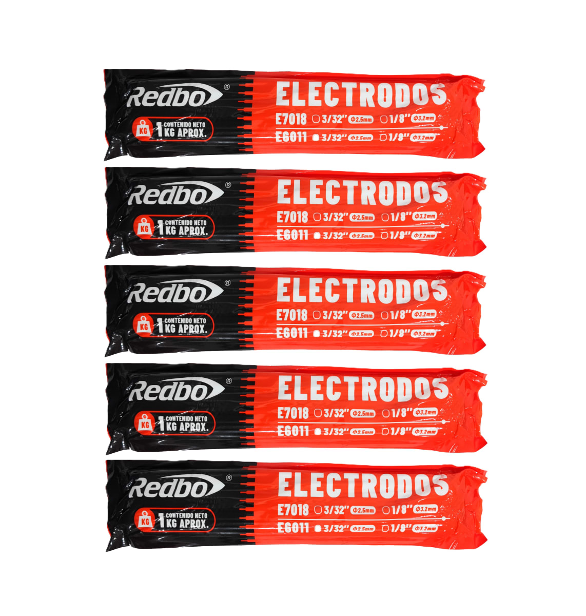 Electrodo E6011 3/32” Redbo – Pack 5 kg 0