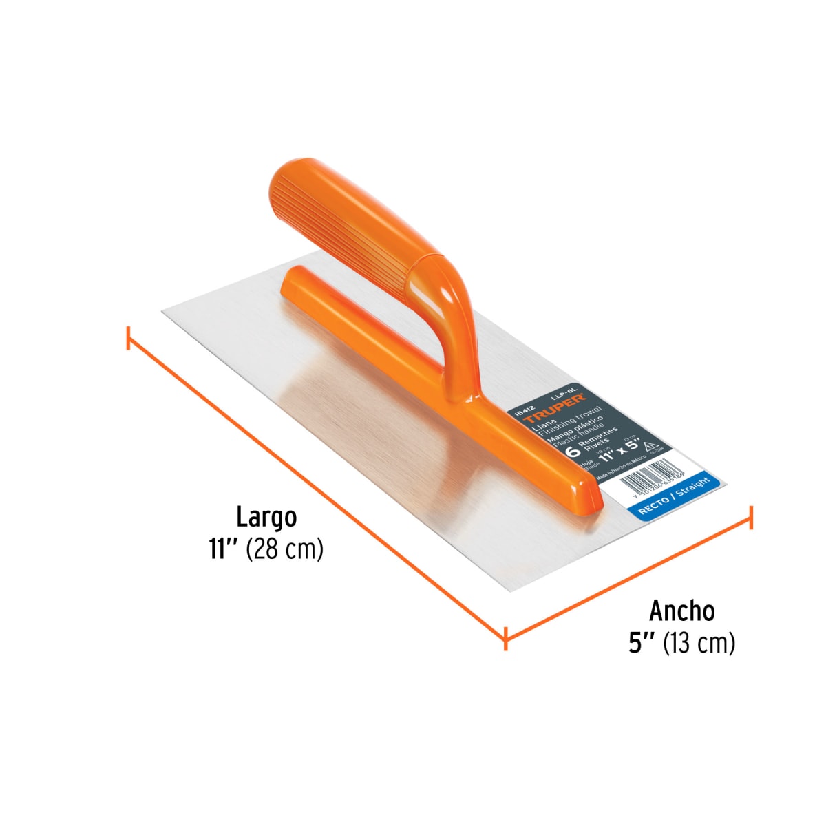 Llana Lisa Mango Plástico 11x5puLG Truper2