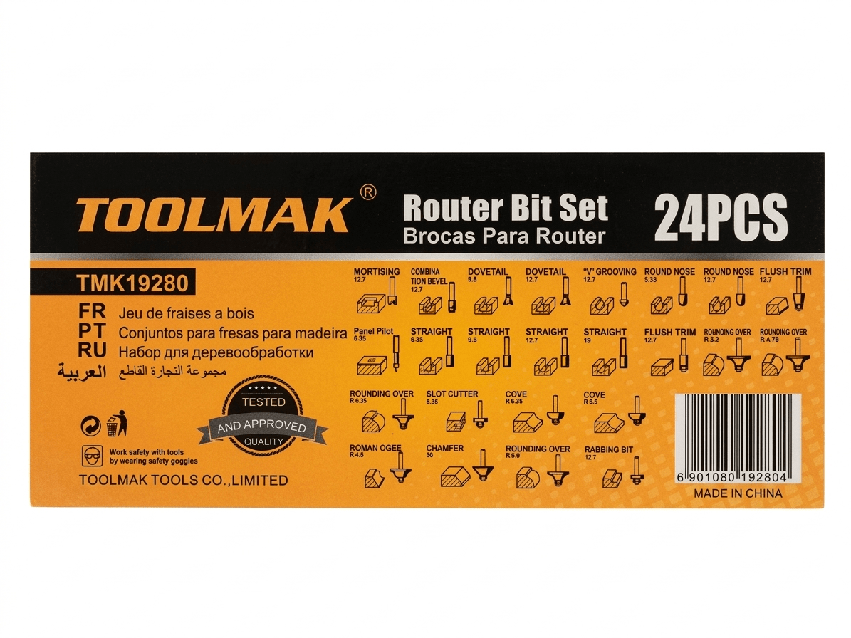 Kit 24PCS Fresas 1/4