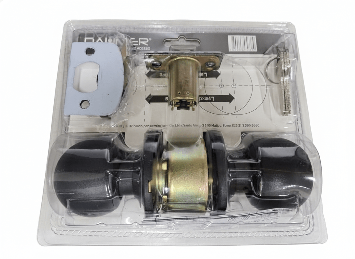 Cerradura Pomo Acceso Negro Daumer AP5002