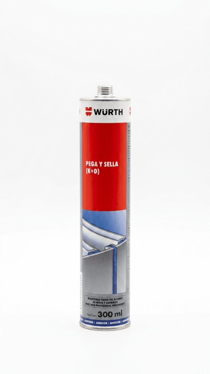 Pega Y Sella K + D Sellador De Poliuretano 300ml GRIS Wurth 0