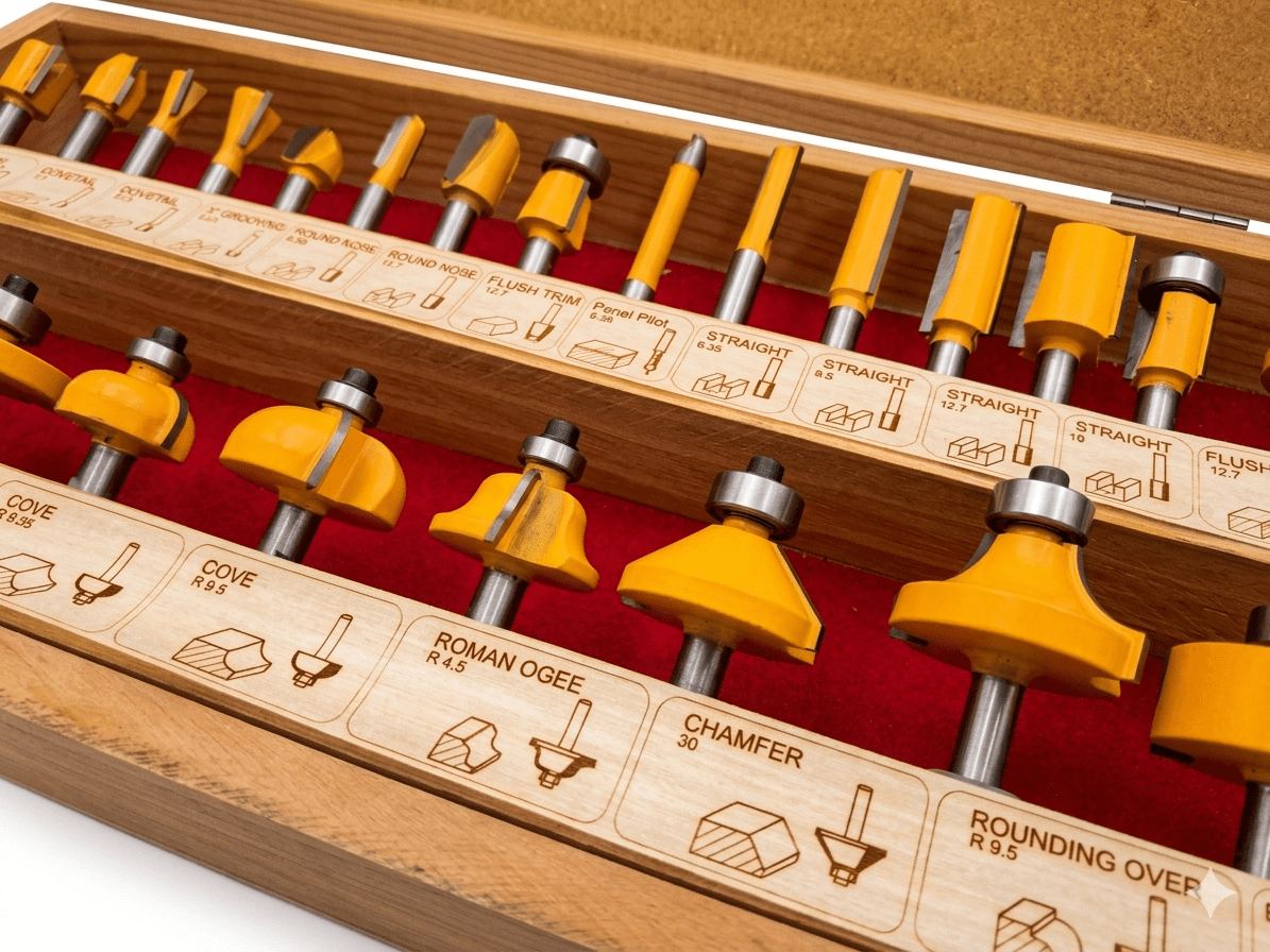 Kit 24PCS Fresas 1/4