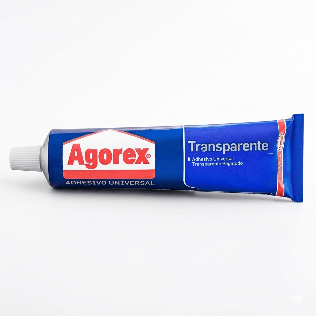 Pegamento Adhesivo Contacto Transparente Agorex 90 Cc Pomo 0