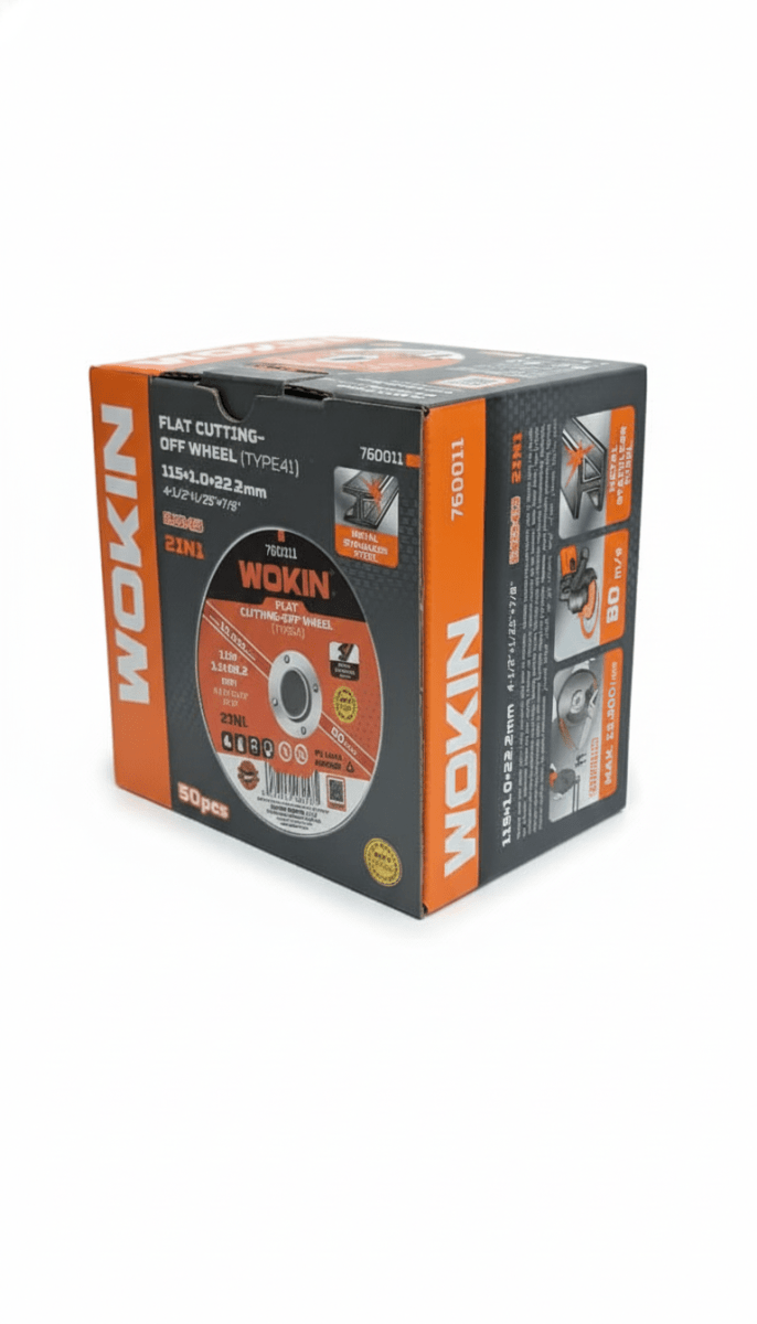 Disco De Corte Plano 4-1/2 PuLG Metal Acero Tipo 41 Wokin2