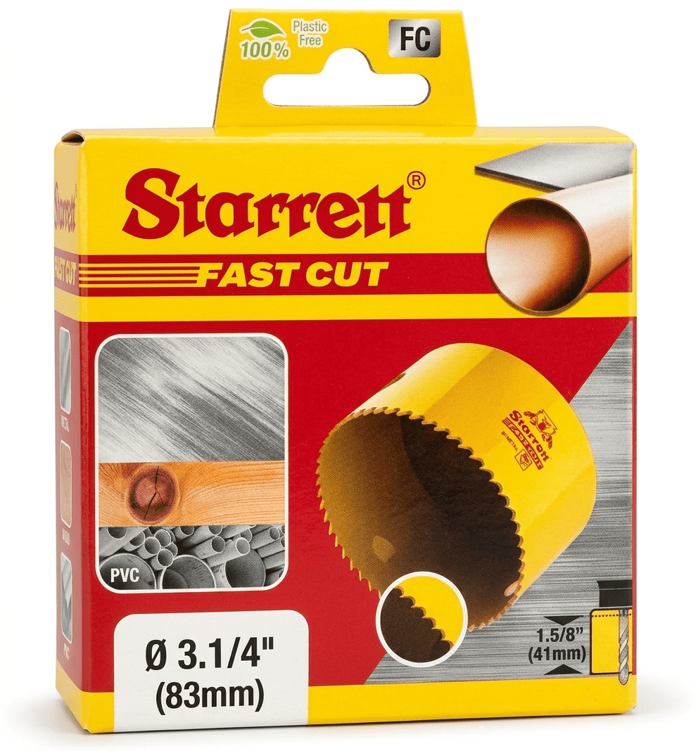 Sierra Copa Bimetal 83mm 3. 1/4  Starrett Extra Cobalto3