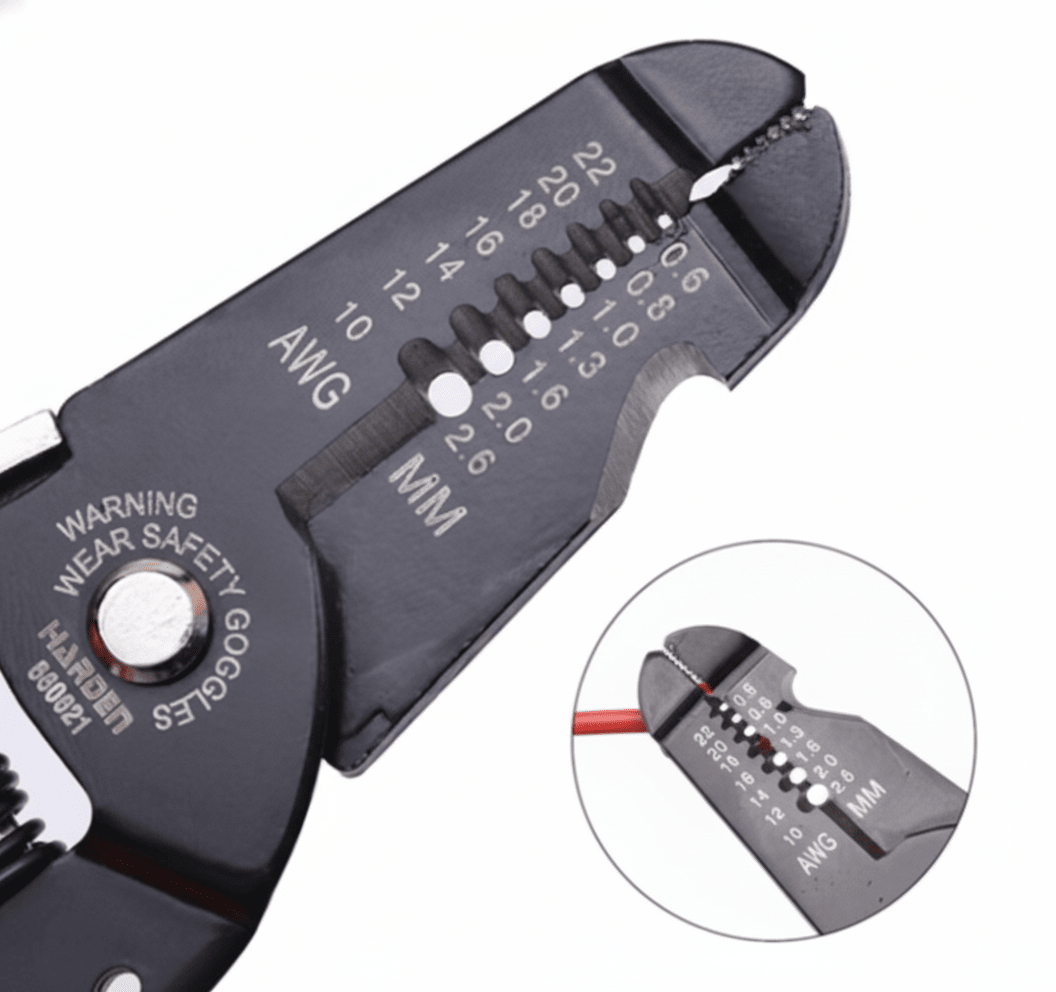 Crimpeadora Alicate Pelacables 175mm 10/22awg Harden2