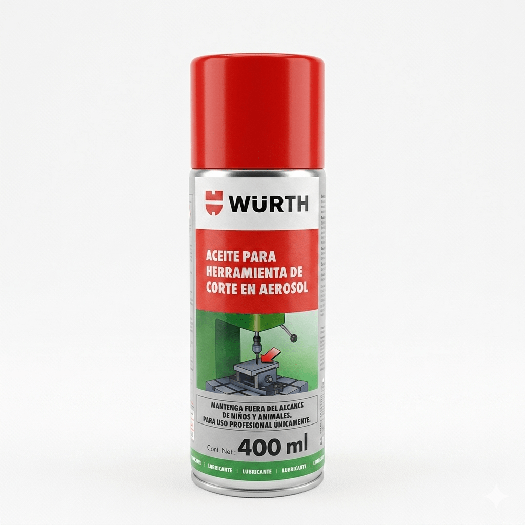 ACEITE DE CORTE Y PERFORACION 400ML WURTH 0