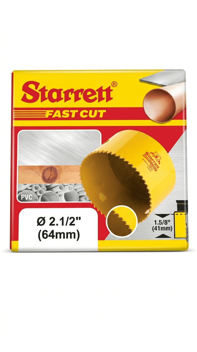 Sierra Copa Bimetal 64mm 2.1/2 Starrett Extra Cobalto3