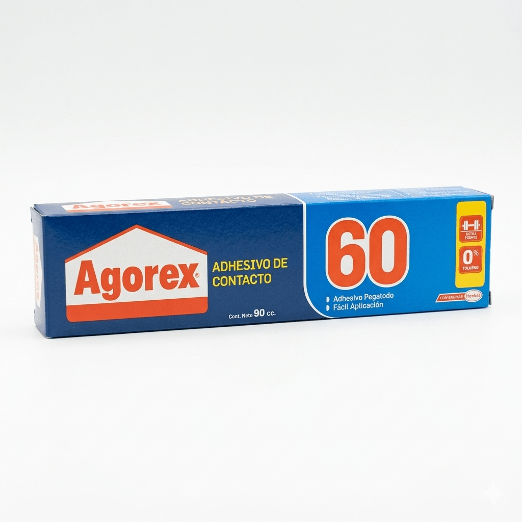 Pegamentos Agorex60 Adhesivo Contacto 90cc Caja Color Ambar3