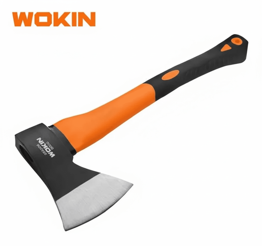 Hacha De Mano Mango De Fibra 600 Gr Acero Forjado Wokin.3