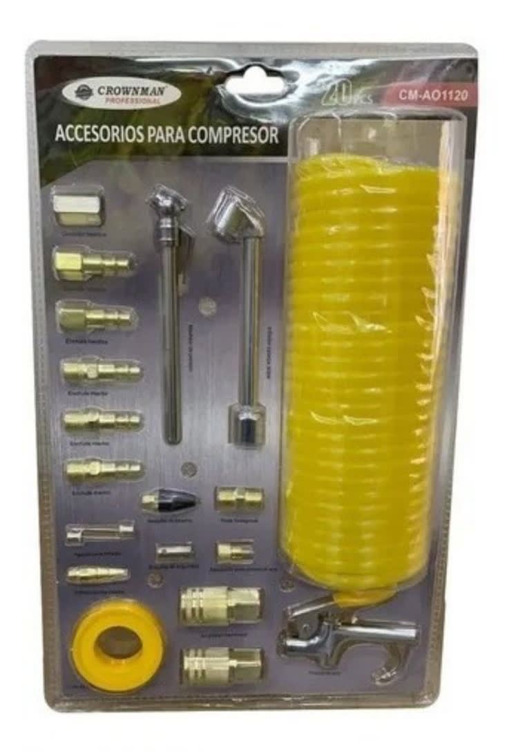 Set De Accesorios Para Compresor 20pcs Pistola Aire Niple2