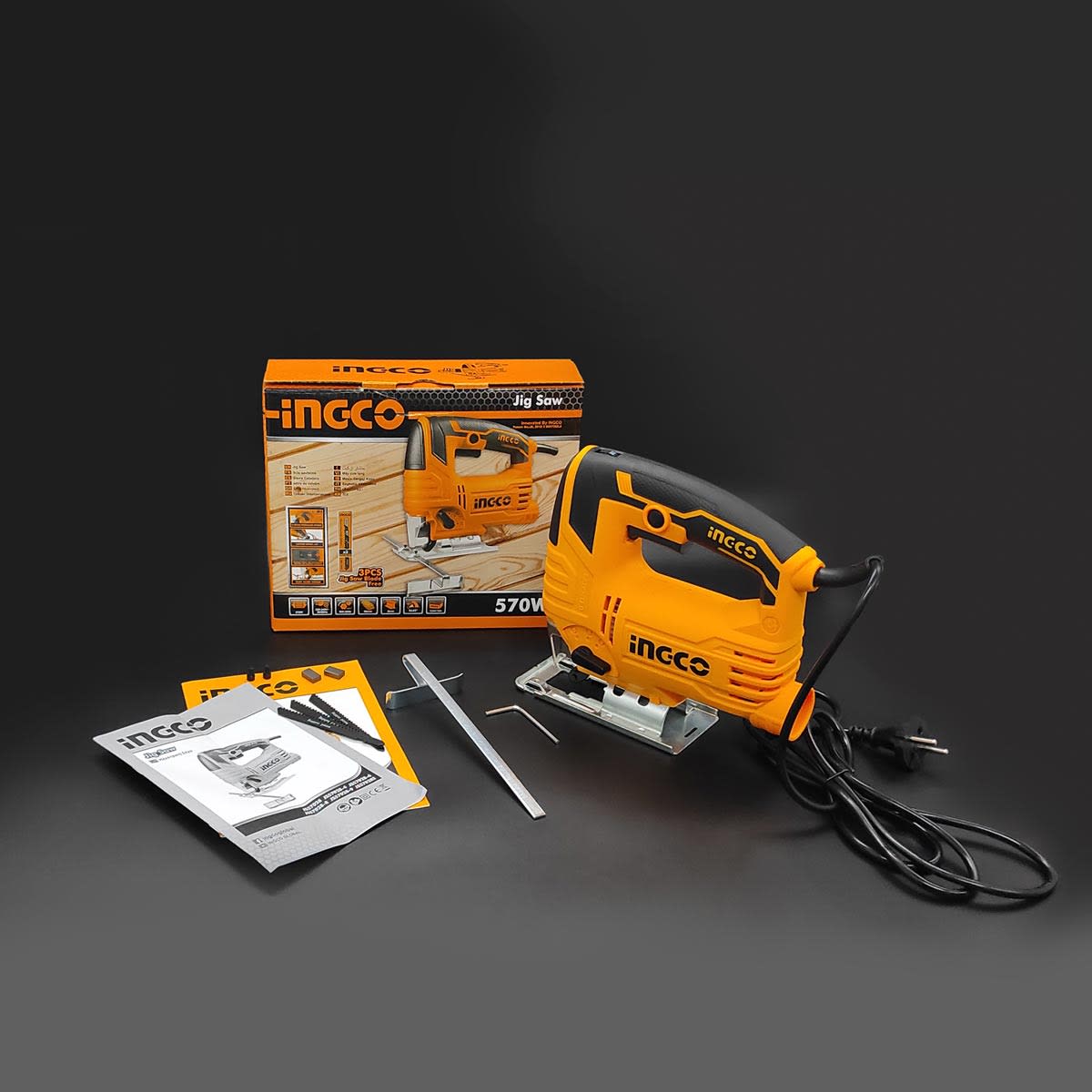 Sierra Caladora de Mano Industrial Ingco 570W2