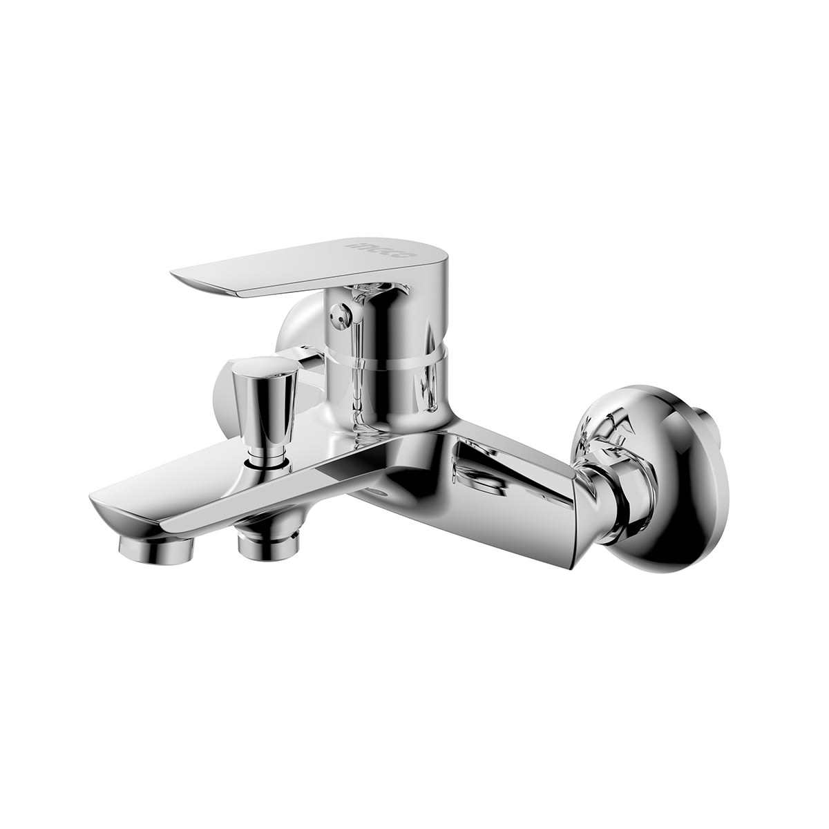 Llave Mono mando Ducha Tina 150 x 175 mm Cromado  Hslbm310012