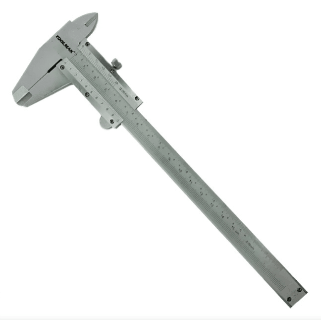 Pie De Metro Analogo 150mm 6 Pulgadas Metal Estuche Toolmak2