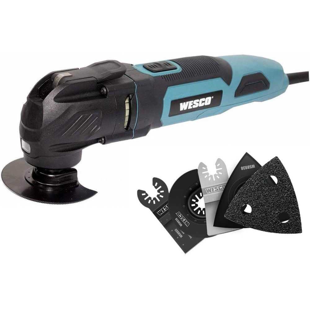 Herramienta Multi Proposito Oscilante 300W WESCO WS5123K Con Cable 0
