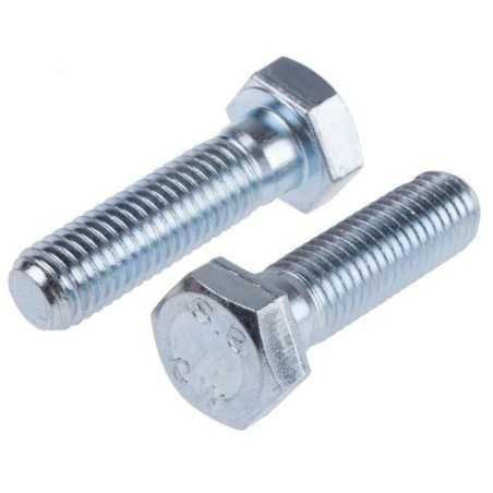 Perno Hexagonal M8 P1.25x20mm Zinc. Pack X10und 0