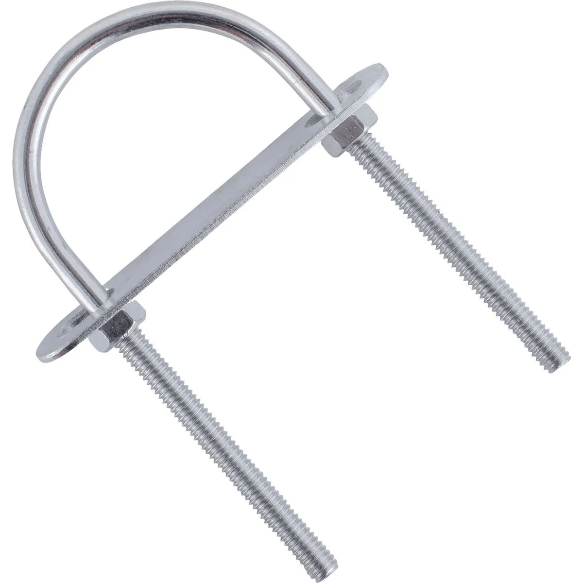 Perno U 5/16x5 Para Tubo 2.1/2 Con Platina Y Tuercas Zincado2