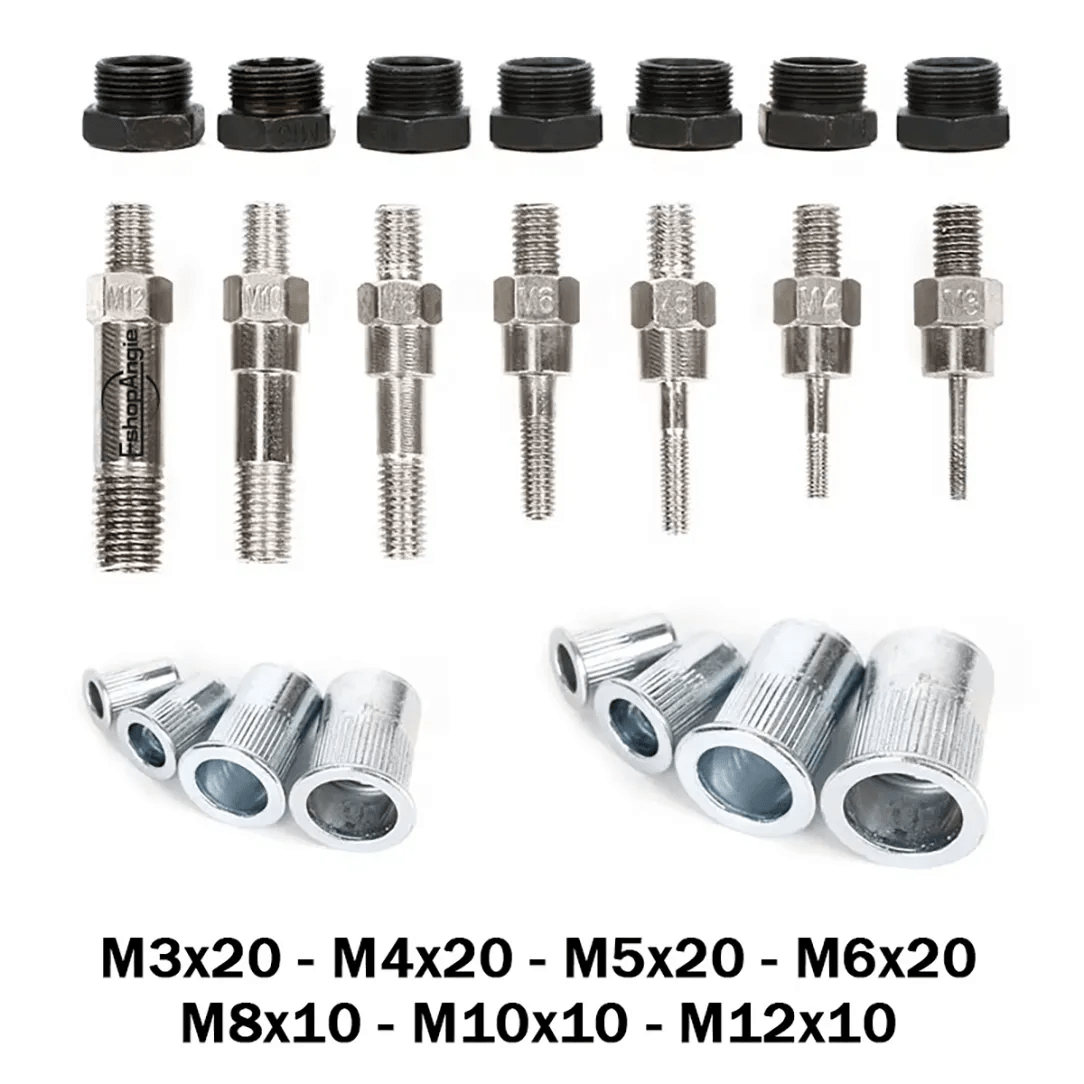 Remachadora Tuerca Remachable M3-m12 Remache2