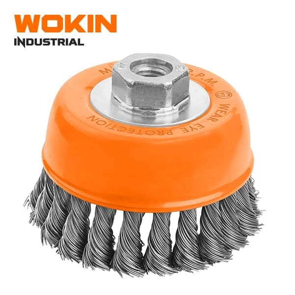 Grata Copa Trenzada De 5Pulg Chascon Acero Wokin3