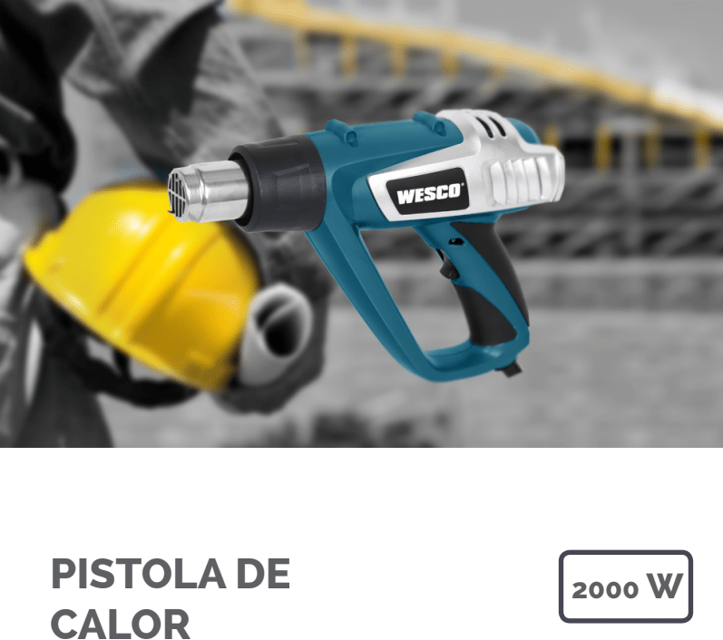 PISTOLA DE CALOR WESCO 2000W 550°2