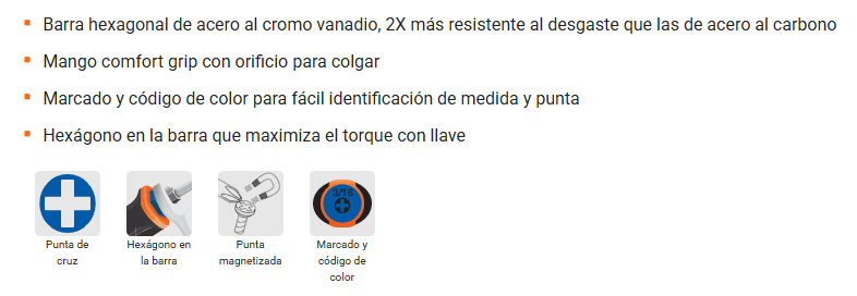 DESTORNILLADOR TRUPER CRUZ 1/4*4 #2 DP-1/4X4B5