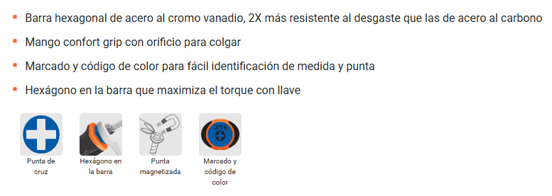 DESTORNILLADOR TRUPER CRUZ 1/4*6 #2 DP-1/4X6B5