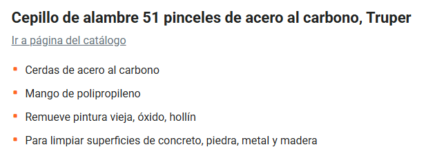 CEPILLO ALAMBRE MANGO PLASTICO TRUPER5