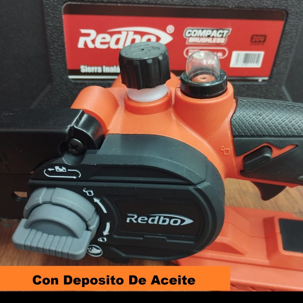 Mini Motosierra Inalámbrica Redbo 20V 2 Baterías + Accesorios4
