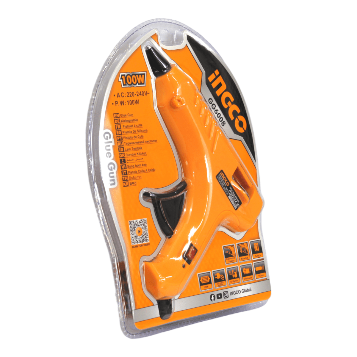 Pistola Silicona 100w Ingco Gg6008 1