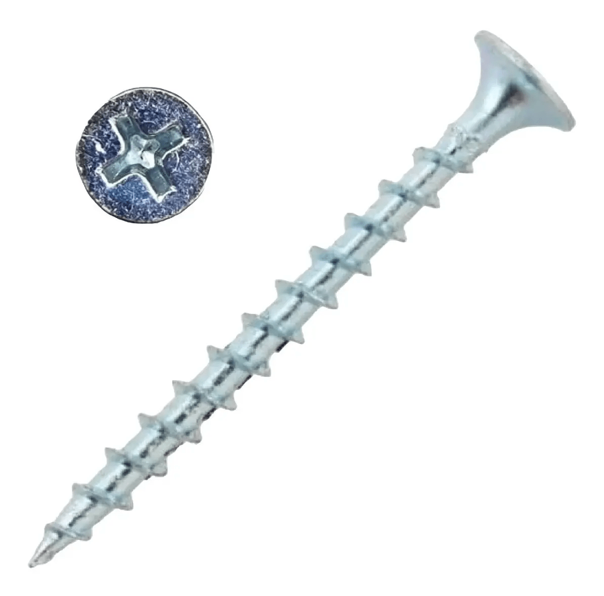 Tornillo Crs 8x3 Volcanita Zinc Rosca Madera X 100 Und2