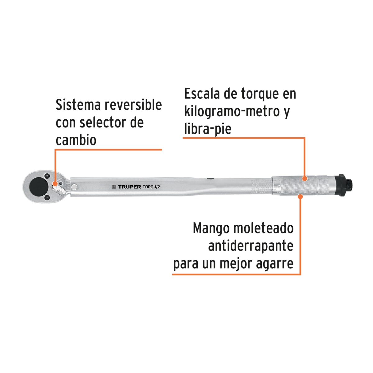 Llave Torque 20-150 Pie/libra 1/2 Profesional Truper2