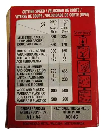 Sierra Copa Bimetal 16mm Starrett Extra Cobalto4