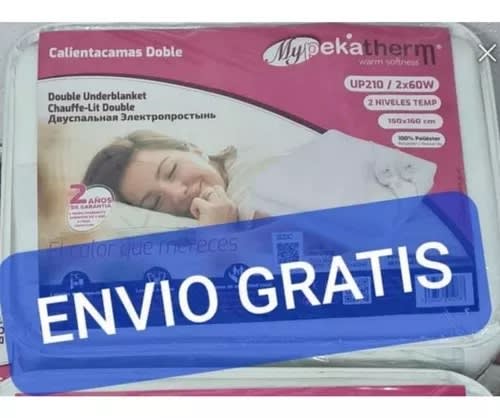 Calientacama 2 Plazas 60w Pekatherm 2 Nivel De Temperatura 150x160 UP2102