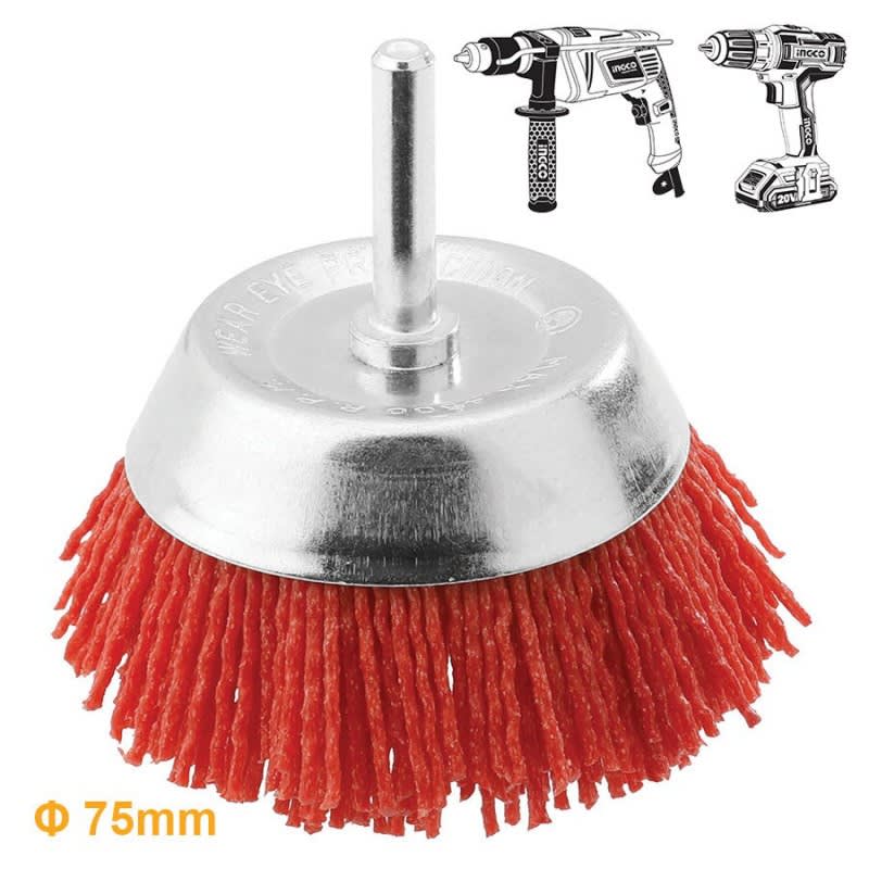 Grata Copa De Nylon Con Vastago 1/4 75mm Wb30755 I2