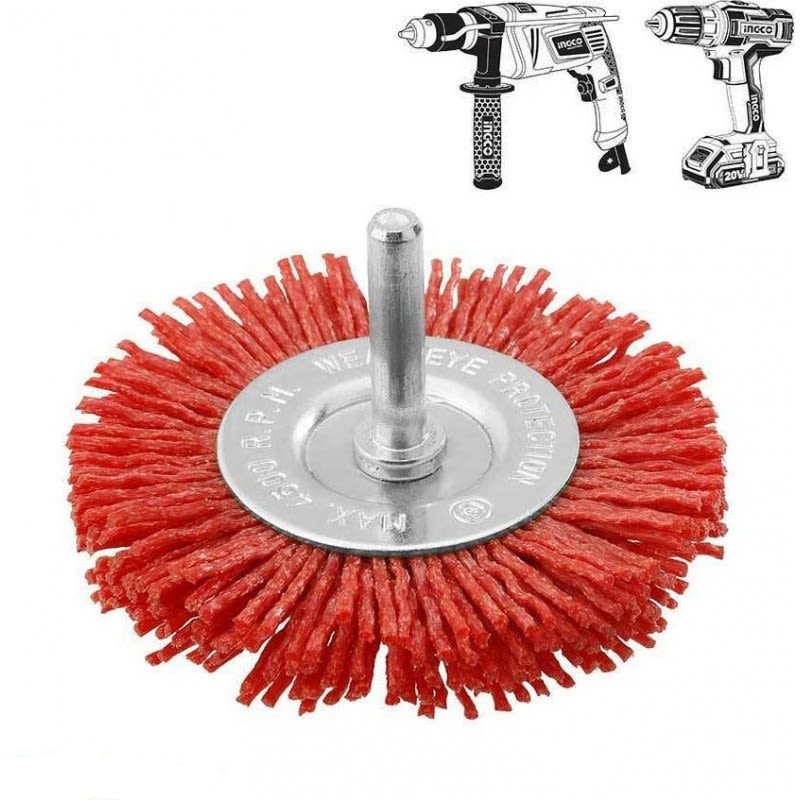 Grata Circular Ingco De Nylon Con Vastago 1/4 100mm 1