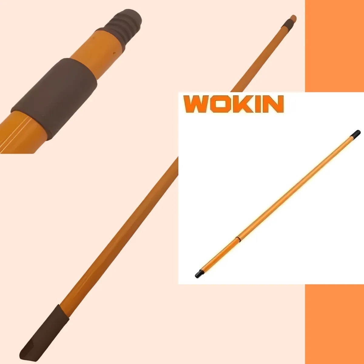 Mango Extensible 3mts Para Rodillo De Pintar Wokin2