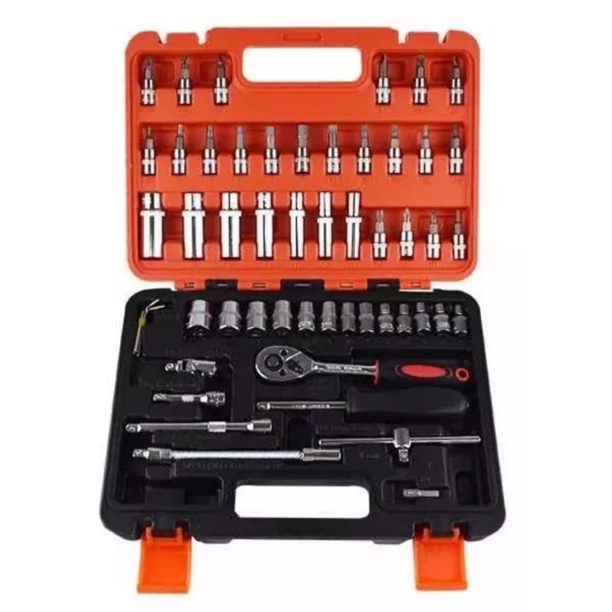 Juego De Dado 53pcs 1/4 Puntas Torx Hexagonal Cruz Paleta 1