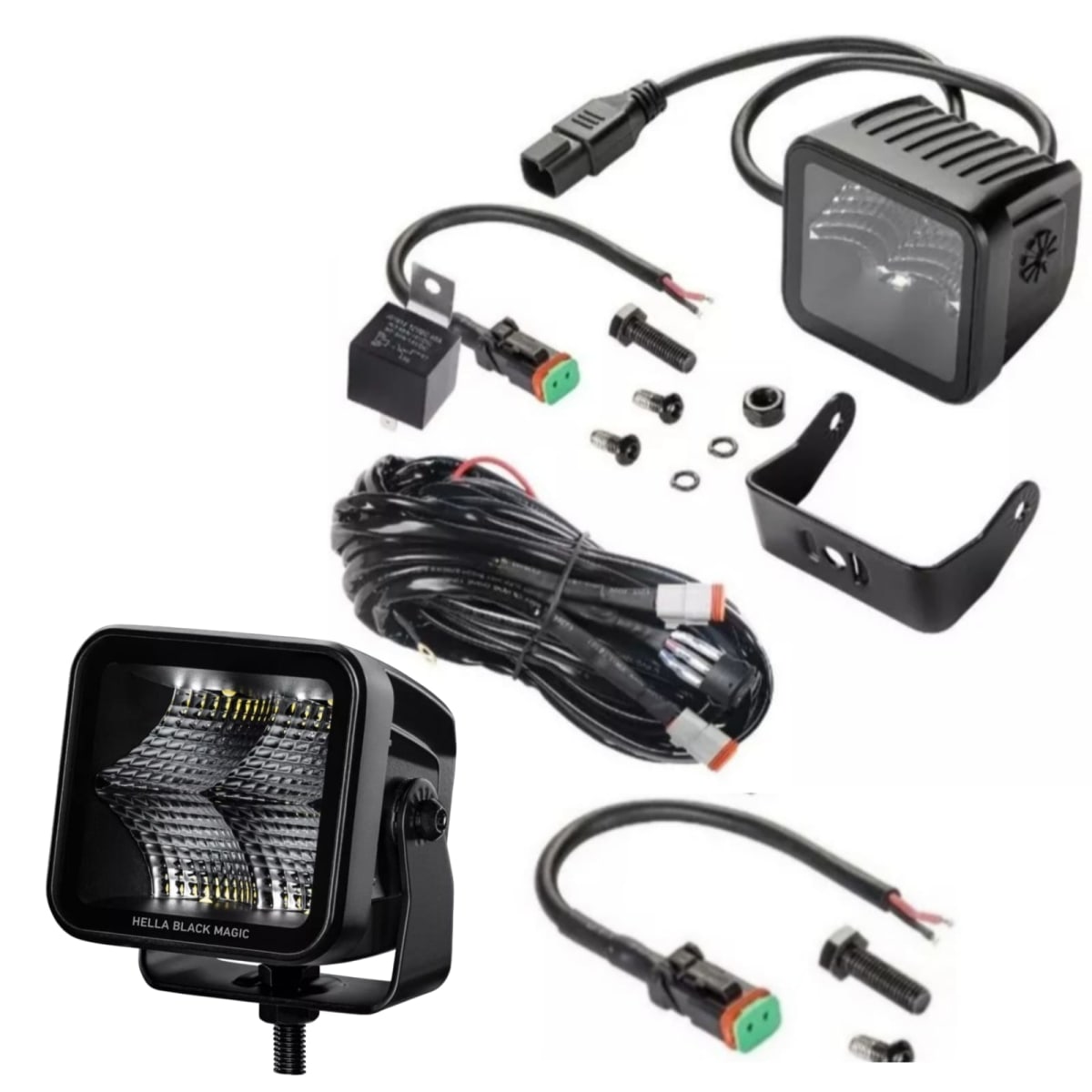 Kit Foco Neblinero Led Hella Black Magic Cubo 3.2 SPOT 0