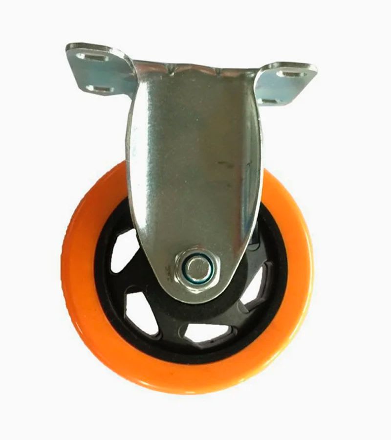 RUEDA FIJA 4 PULG PACK 2 UND CON RODAMIENTO NARANJA3