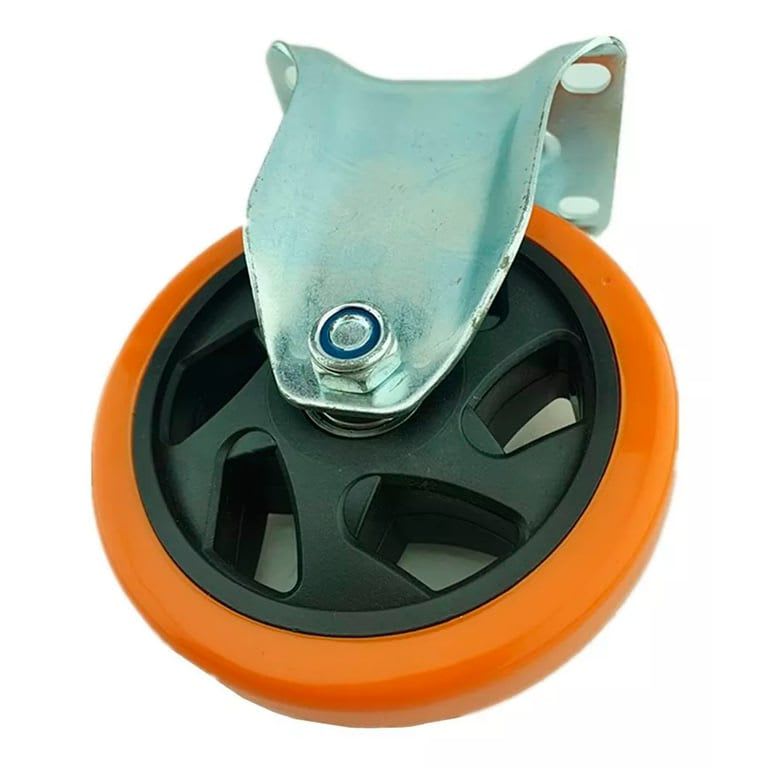 RUEDA FIJA 4 PULG PACK 2 UND CON RODAMIENTO NARANJA2