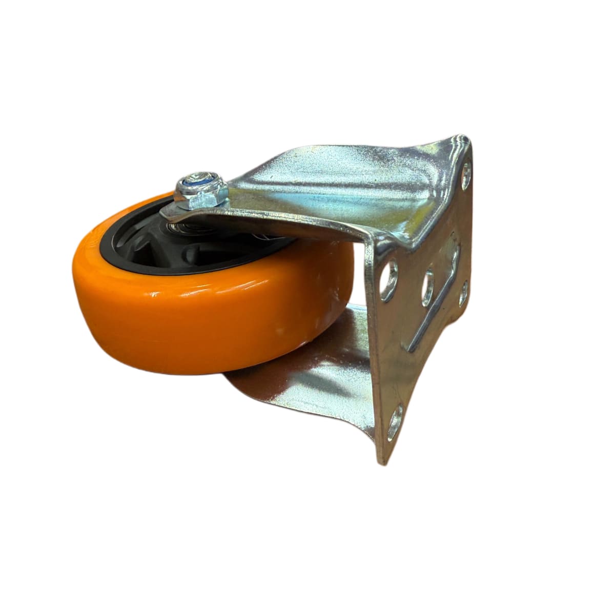 RUEDA FIJA 4 PULG PACK 2 UND CON RODAMIENTO NARANJA4