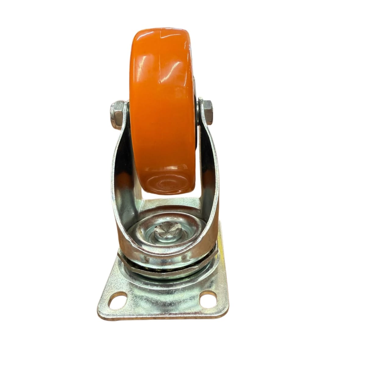 RUEDA GIRATORIA 4 PULG PACK 2 UND CON RODAMIENTO NARANJA2