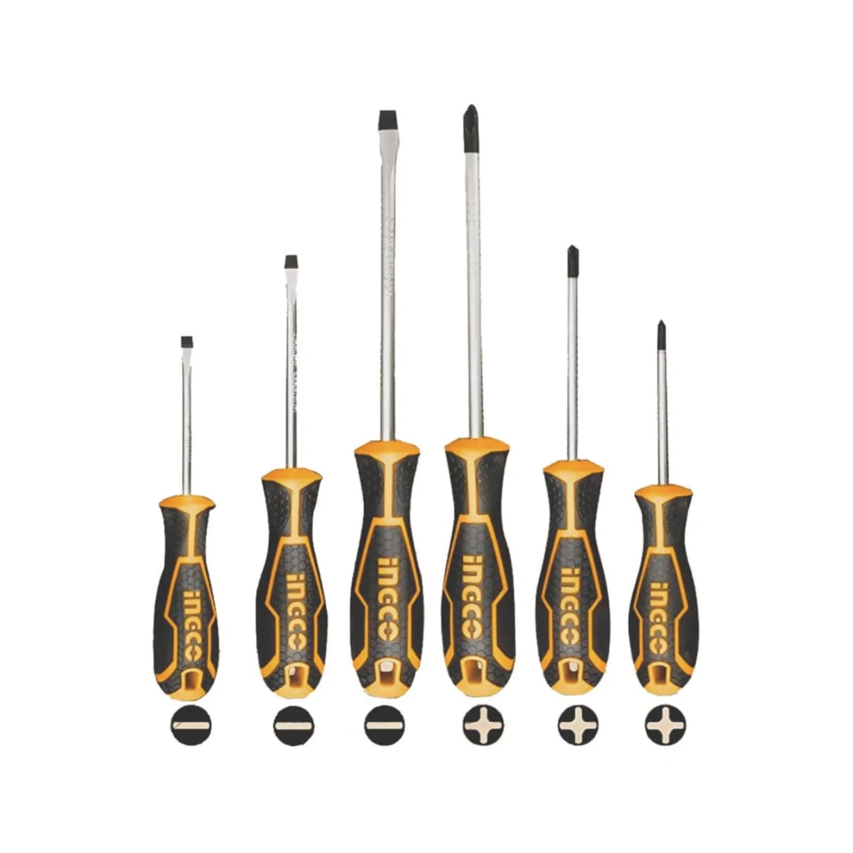Set Destornillador Industrial 6 Piezas Ingco HKSD06284