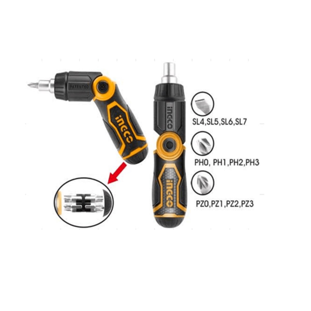 Destornillador Desarmable Articulable 13 En 1 AKISD1208 Con Chicharra 0