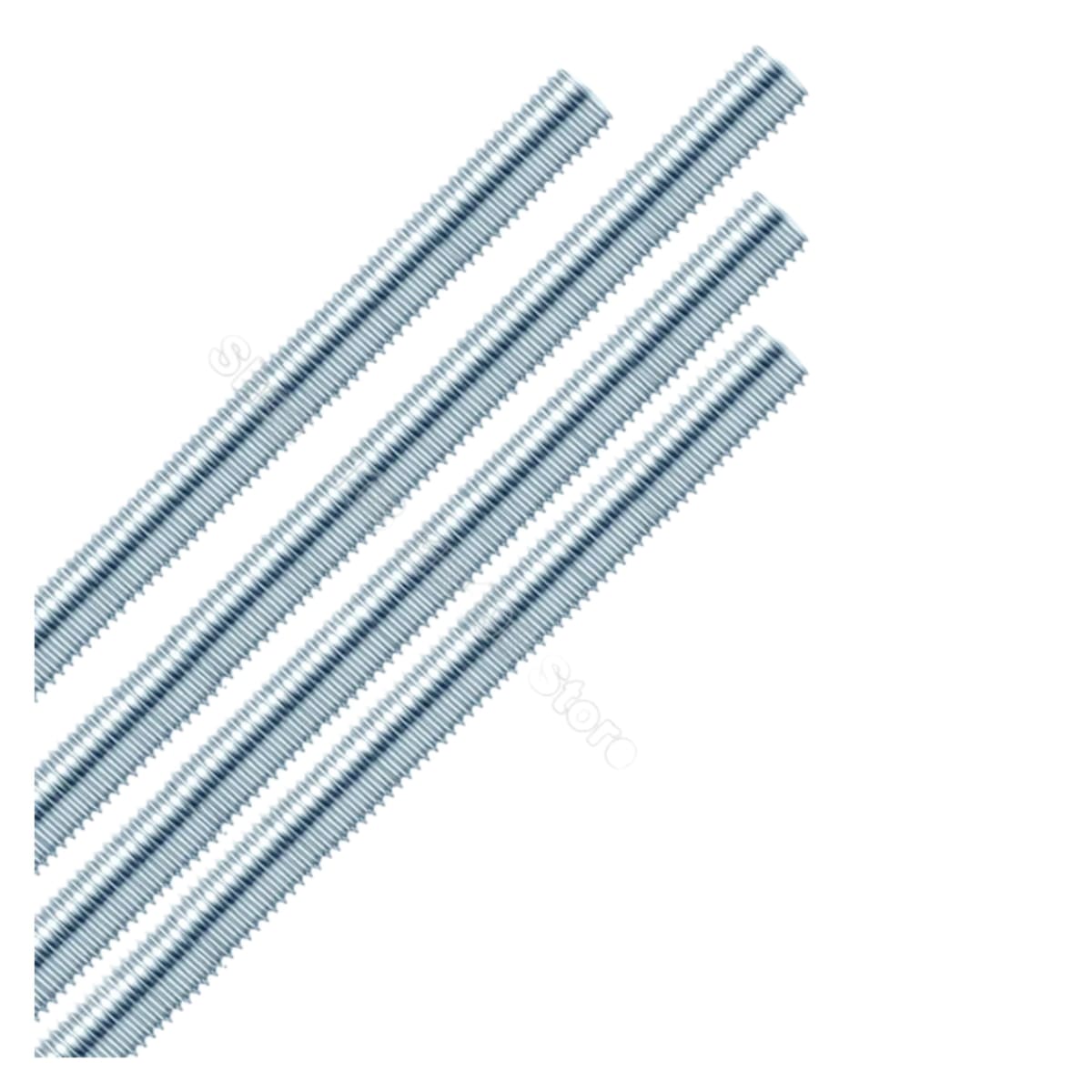 Hilo Corrido 1/4 x 1 Metro Pack 10 Und zincado Barra Roscada Esparrago2