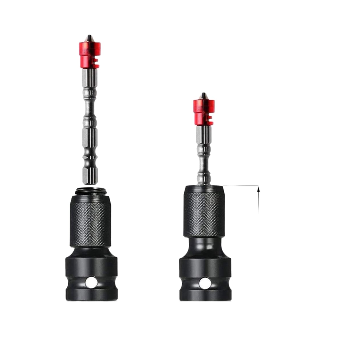 Adaptador De Impacto De 1/2 Pulgada A Punta Hexagonal 1/45